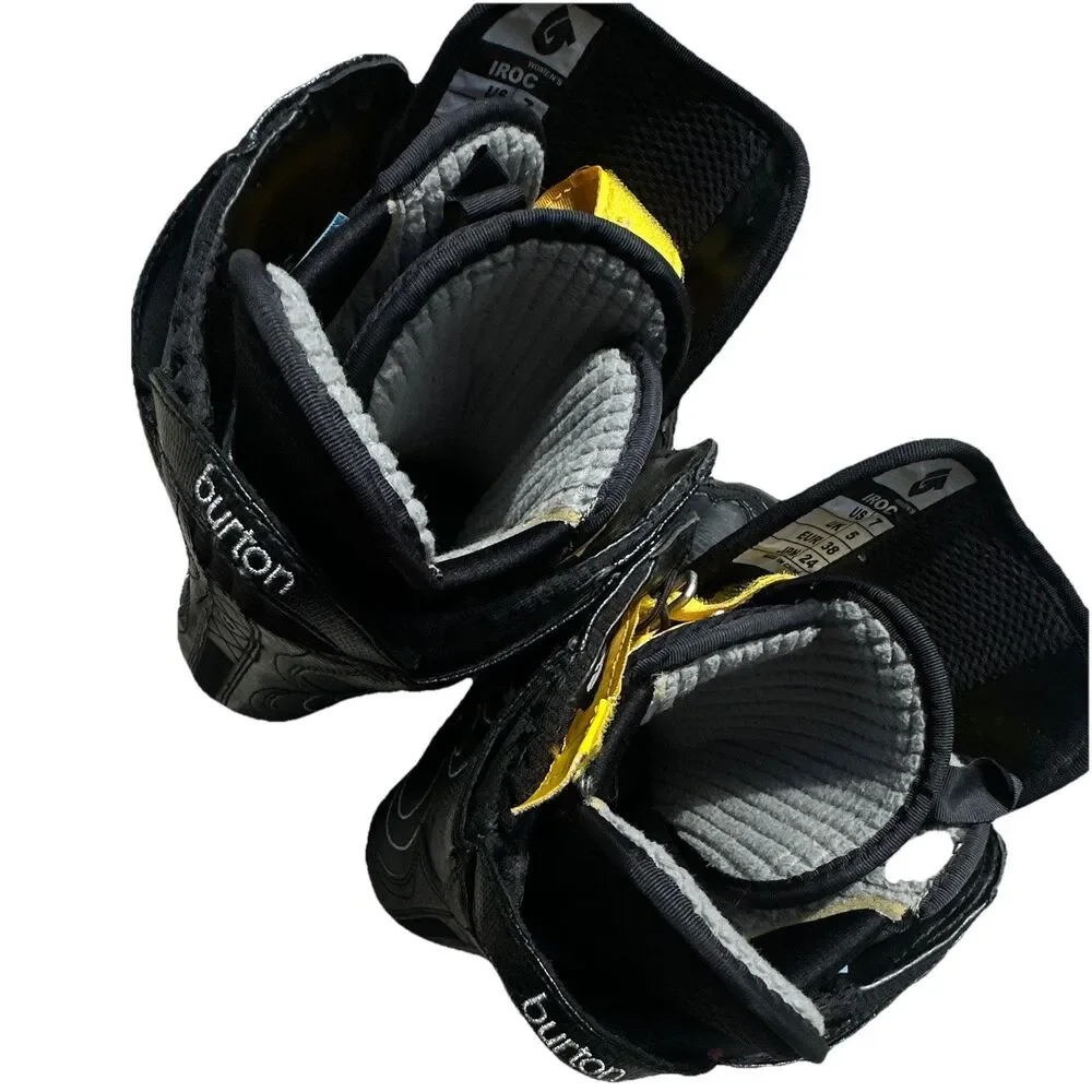 Burton IROC Women’s Snowboard Boots Size 7 Black Speed Zone Quick Lace Snowboard